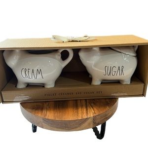Rae Dunn Piglet Creamer & Sugar Bowl Set | NWT